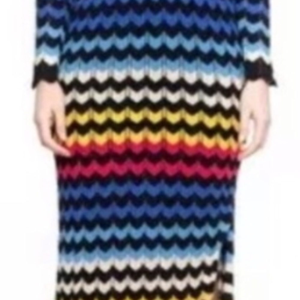 Anthropologie Farm Rio Sweater Dress Chevron L - Picture 2 of 5